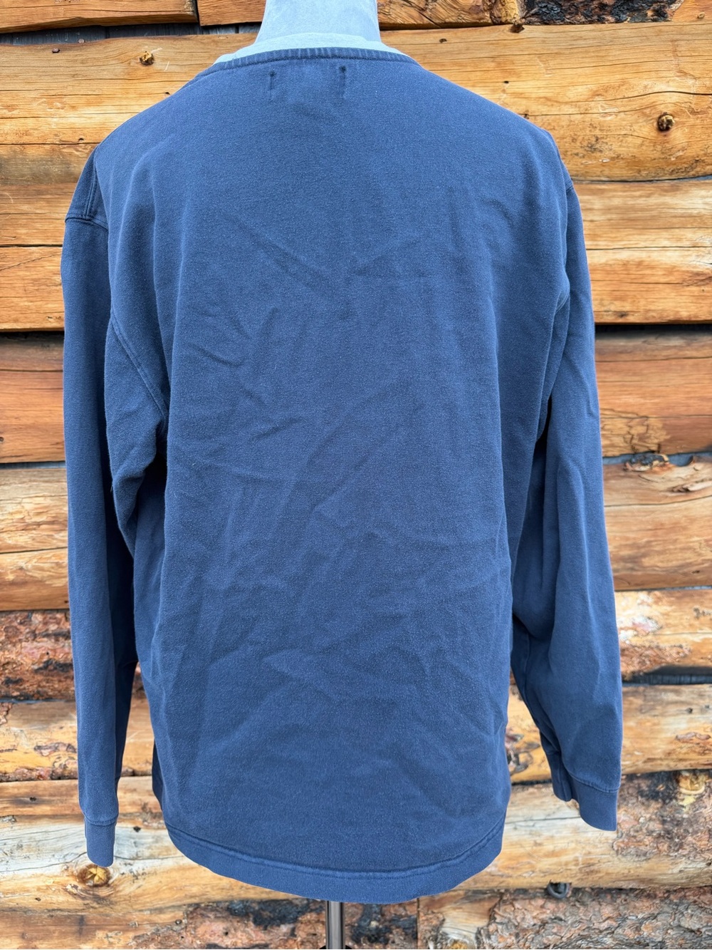 Vtg 90s Eddie Bauer Sport Graphic Sweatshirt Crewneck Gray M Academia Fall - Picture 2 of 7